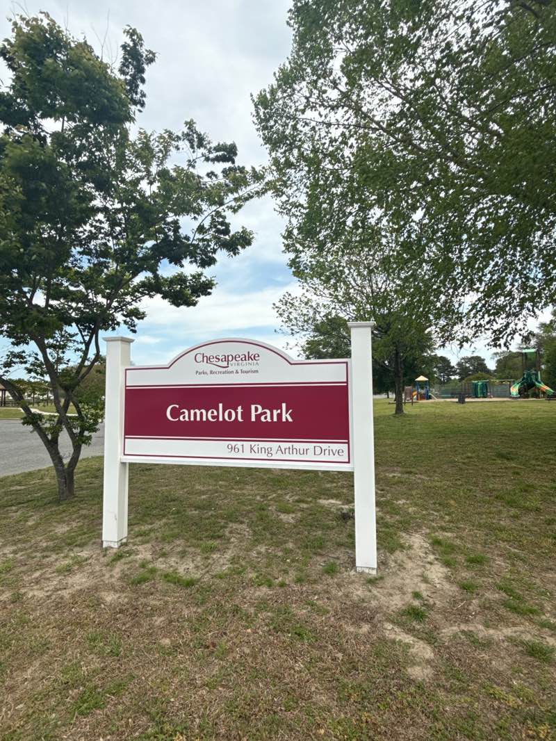 walking near me in Camelot Park in spring