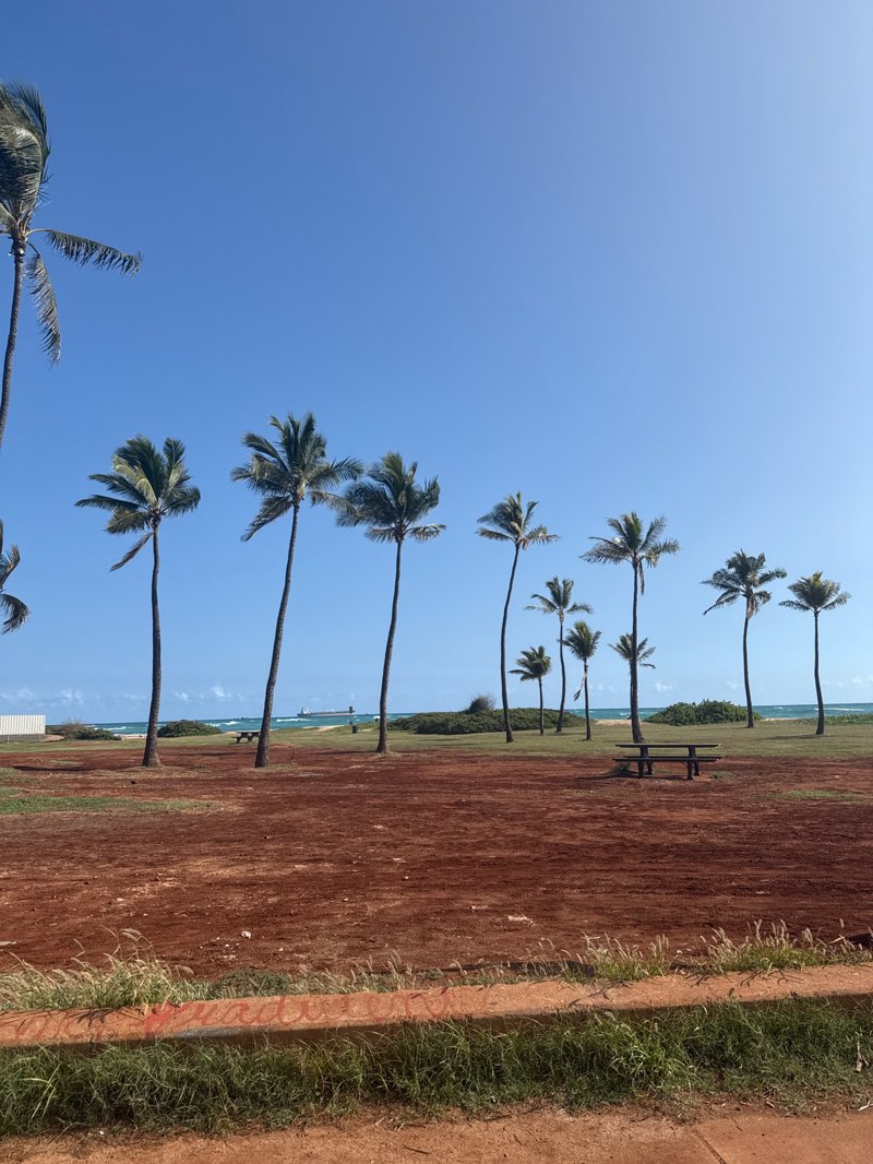 walking near me in Barbers Point Beach Park in winter