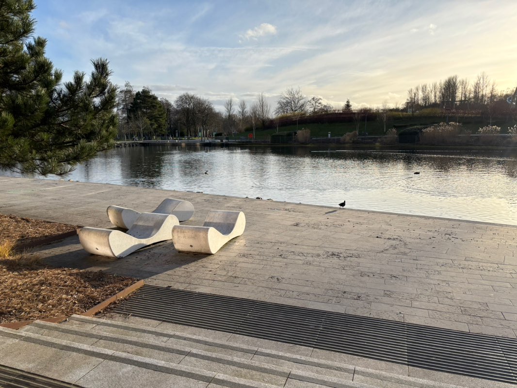 walking near me in Chelsea Garden in winter