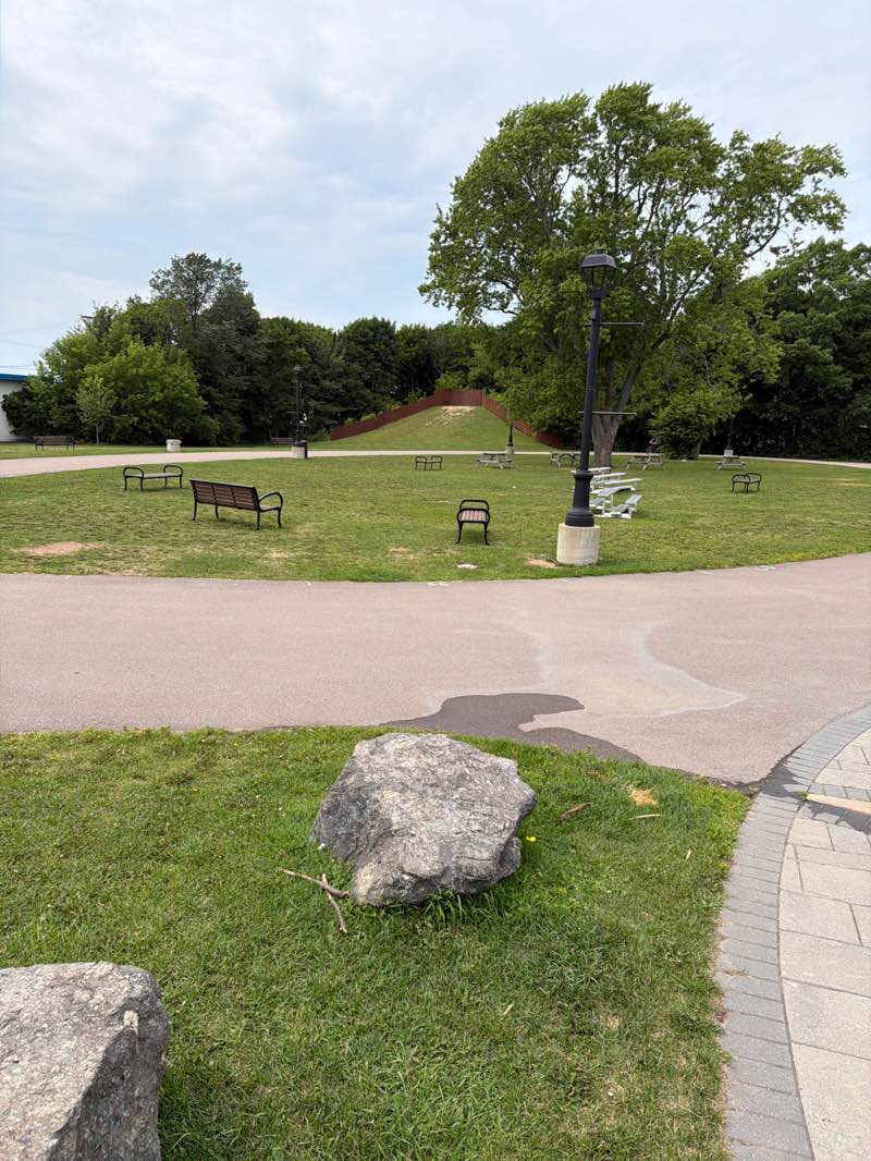 walking near me in Rotary Park in summer
