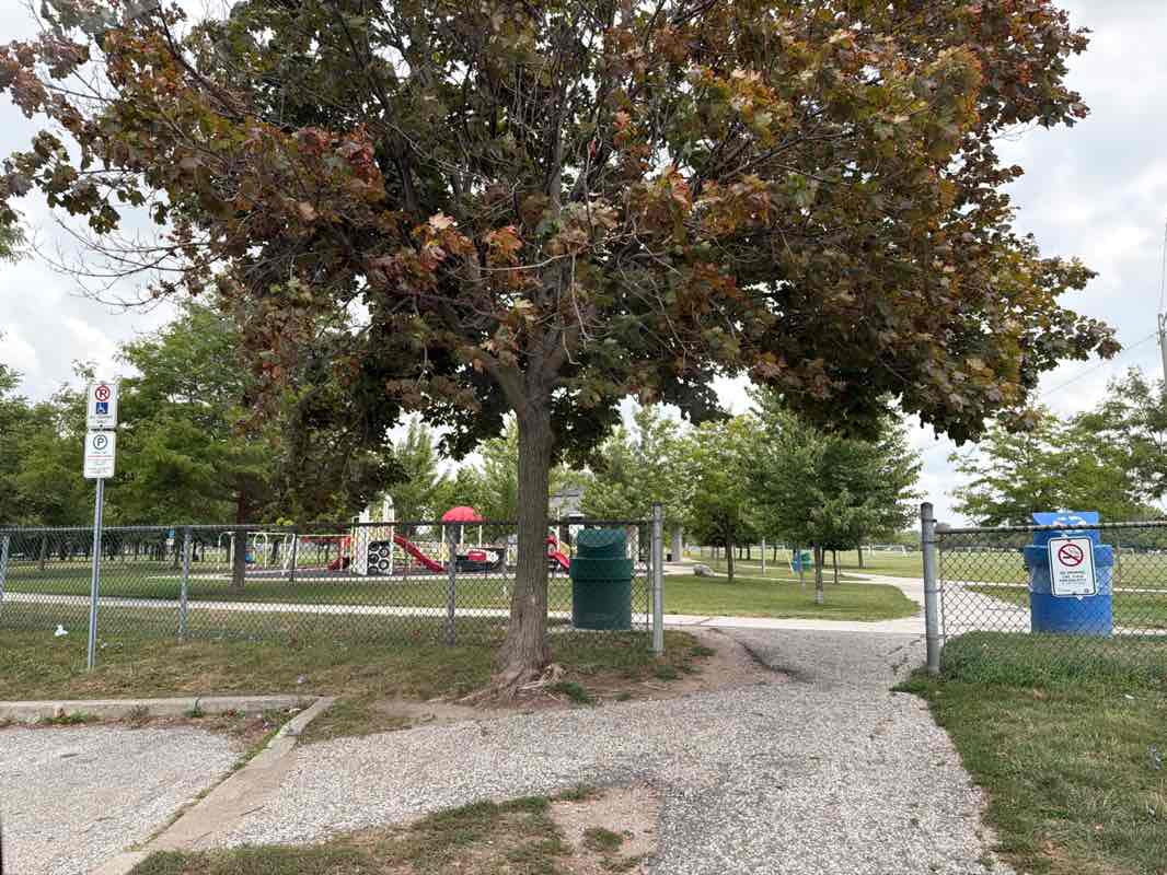 walking near me in Ford Test Track Park in summer