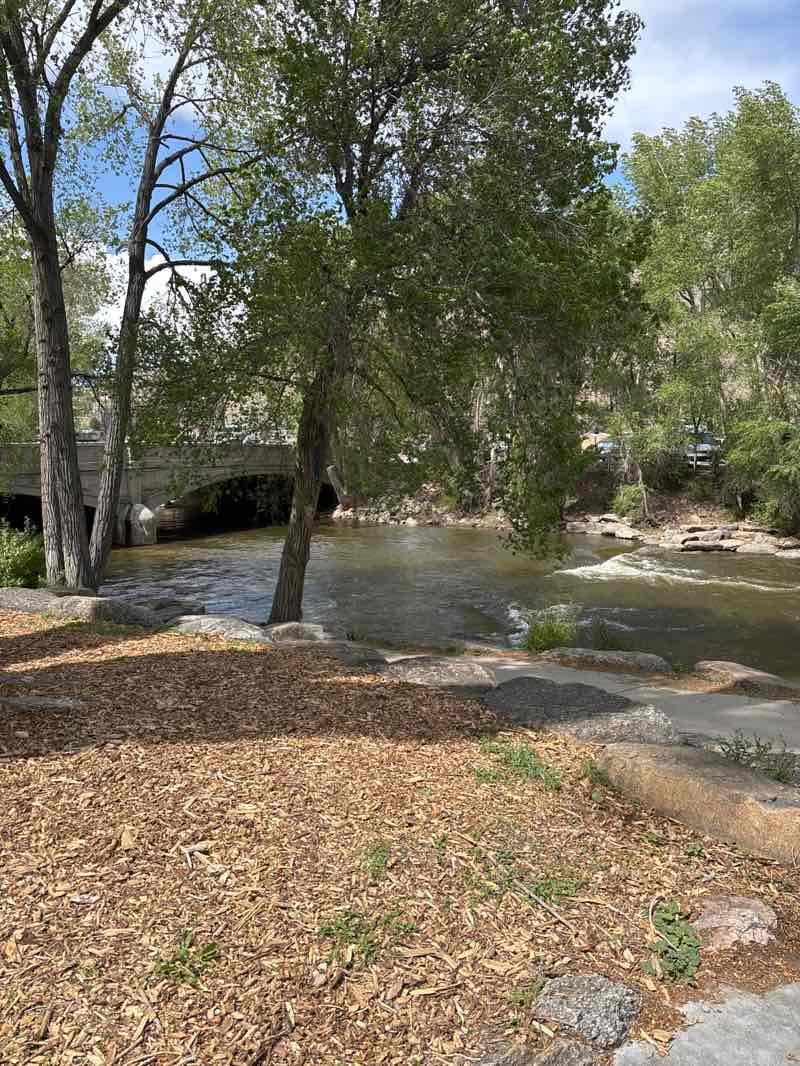 walking near me in Riverside Park in spring