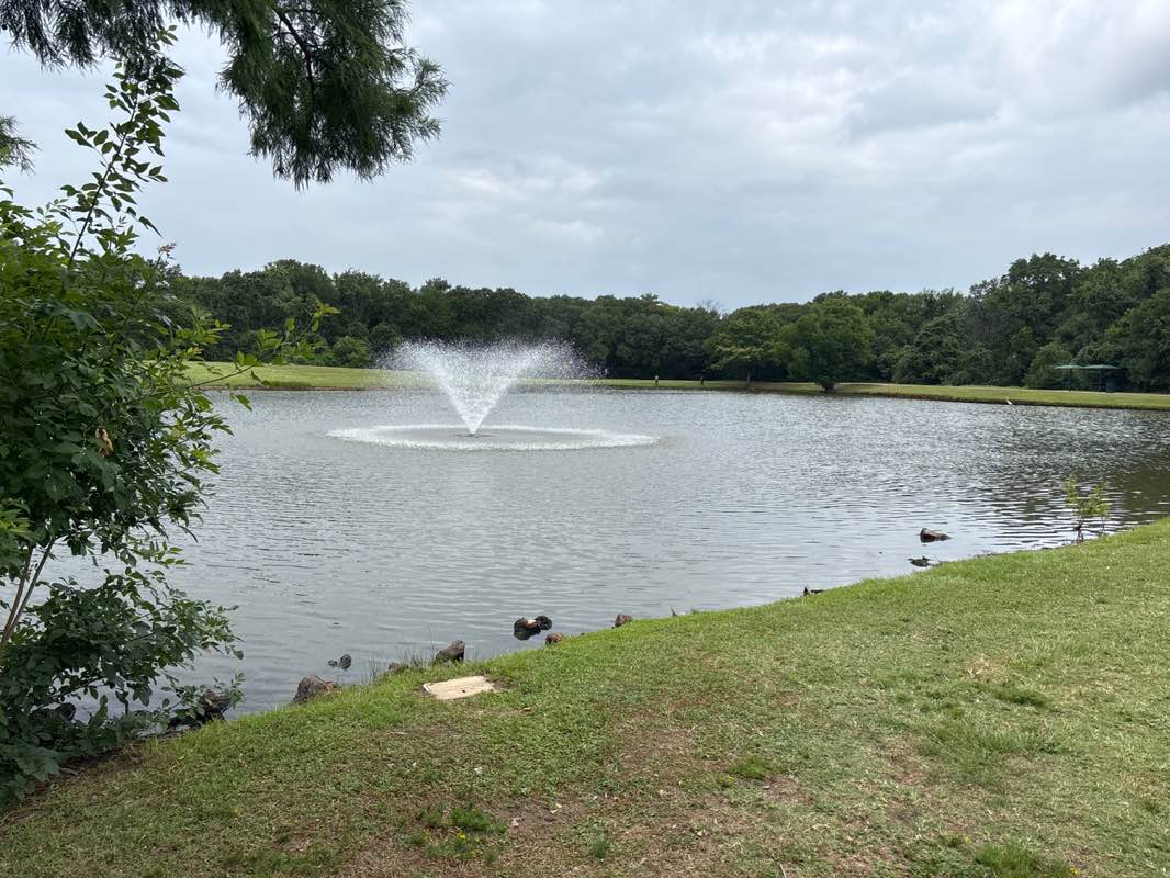 walking near me in Leonard Johns Park in summer