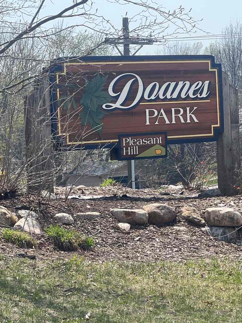 walking near me in Doanes Park in spring