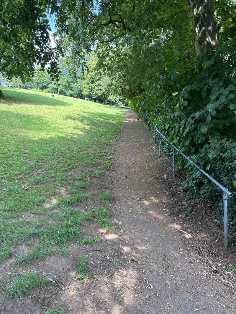 walking near me in Caetwmpyn Park in summer