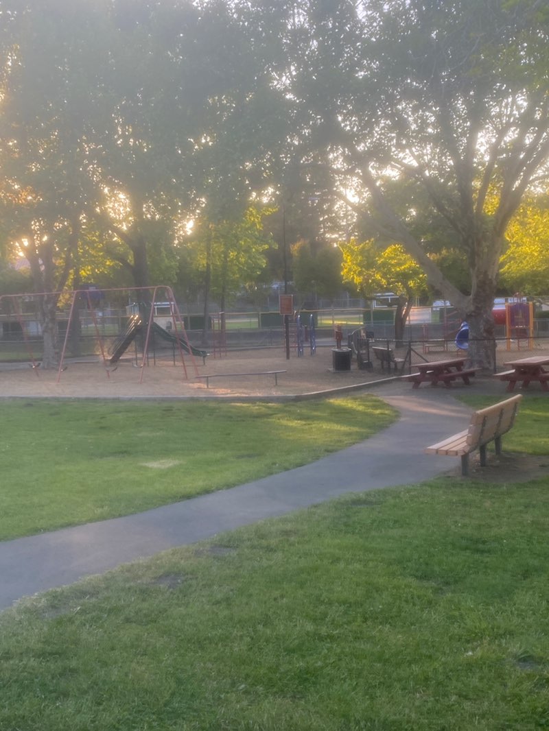 walking near me in Ives Park in spring