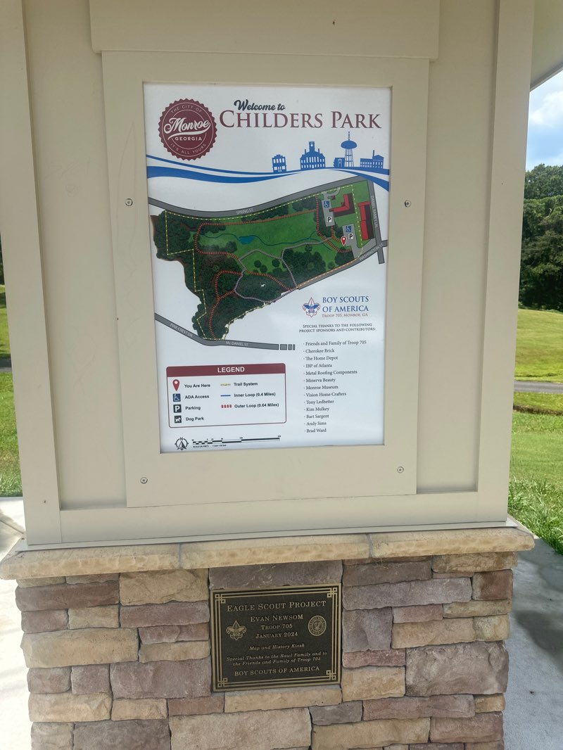 walking near me in Childers Park in summer