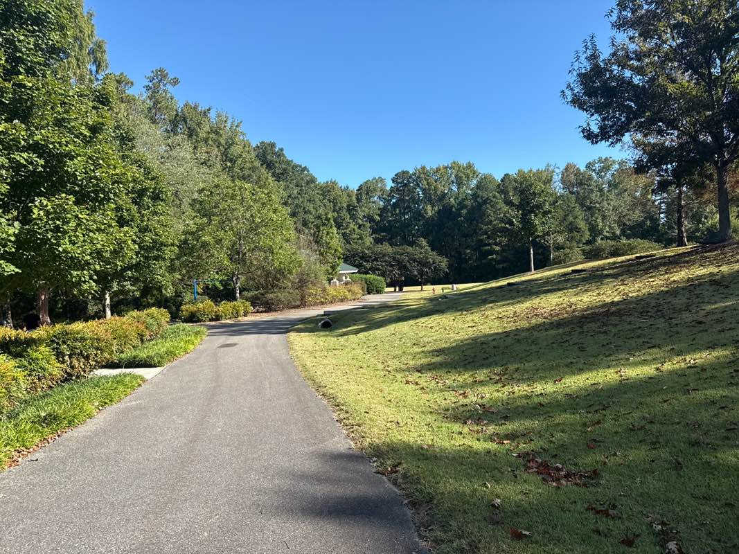 walking near me in Sears Farm Road Park in autumn