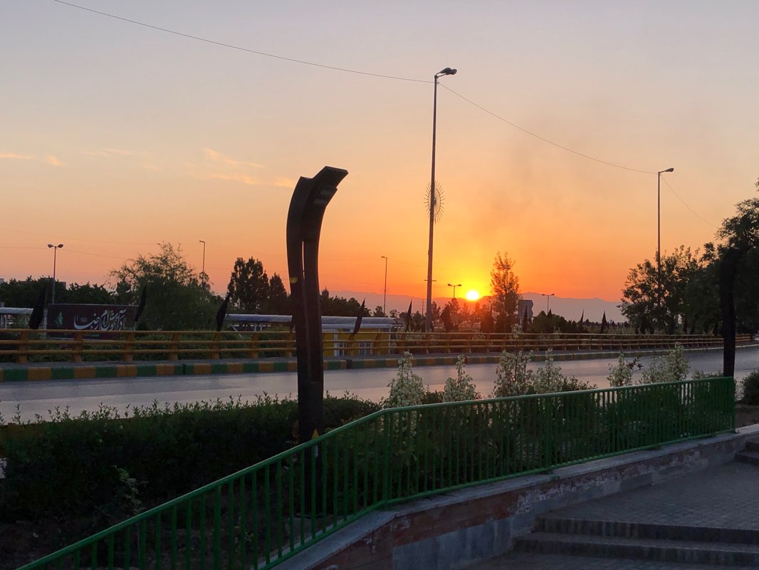 walking near me in Resalat Park in winter