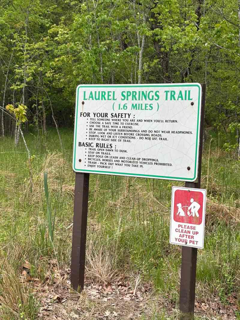 walking near me in Laurel Springs Park in spring