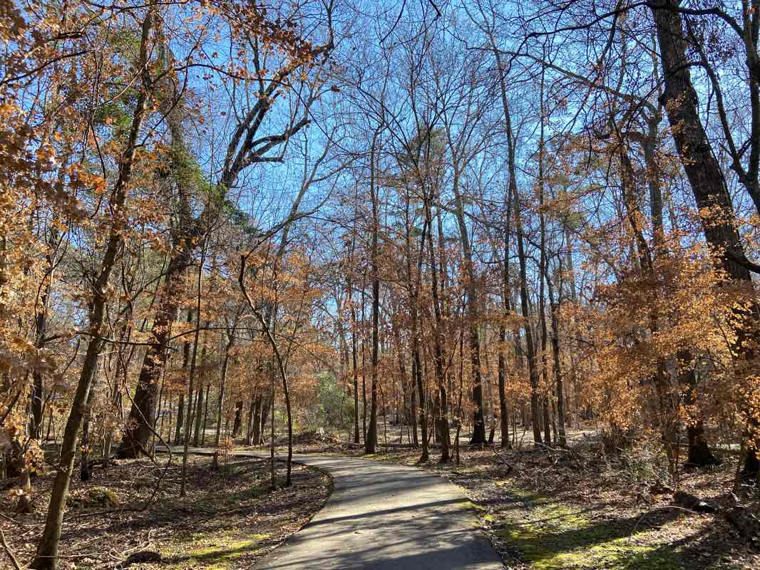 walking near me in Meadowbrook Park in winter