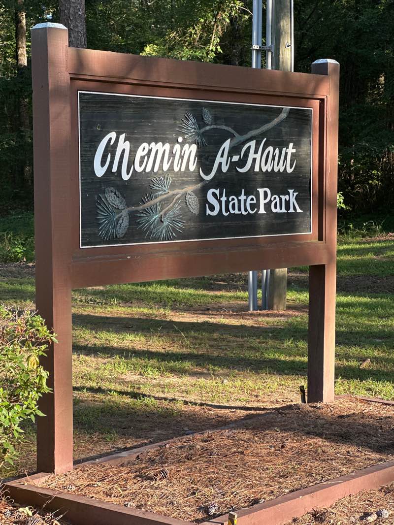 walking near me in Chemin-A-Haut State Park in autumn