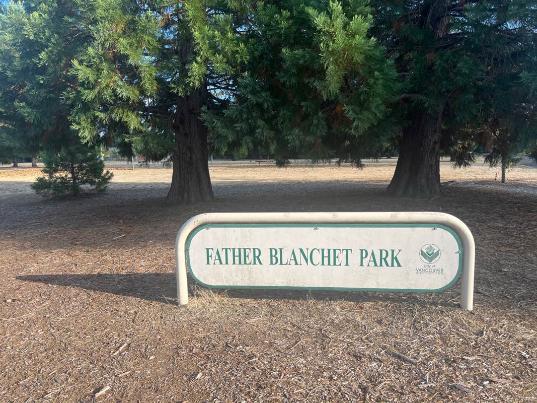walking near me in Father Blanchet Park in autumn