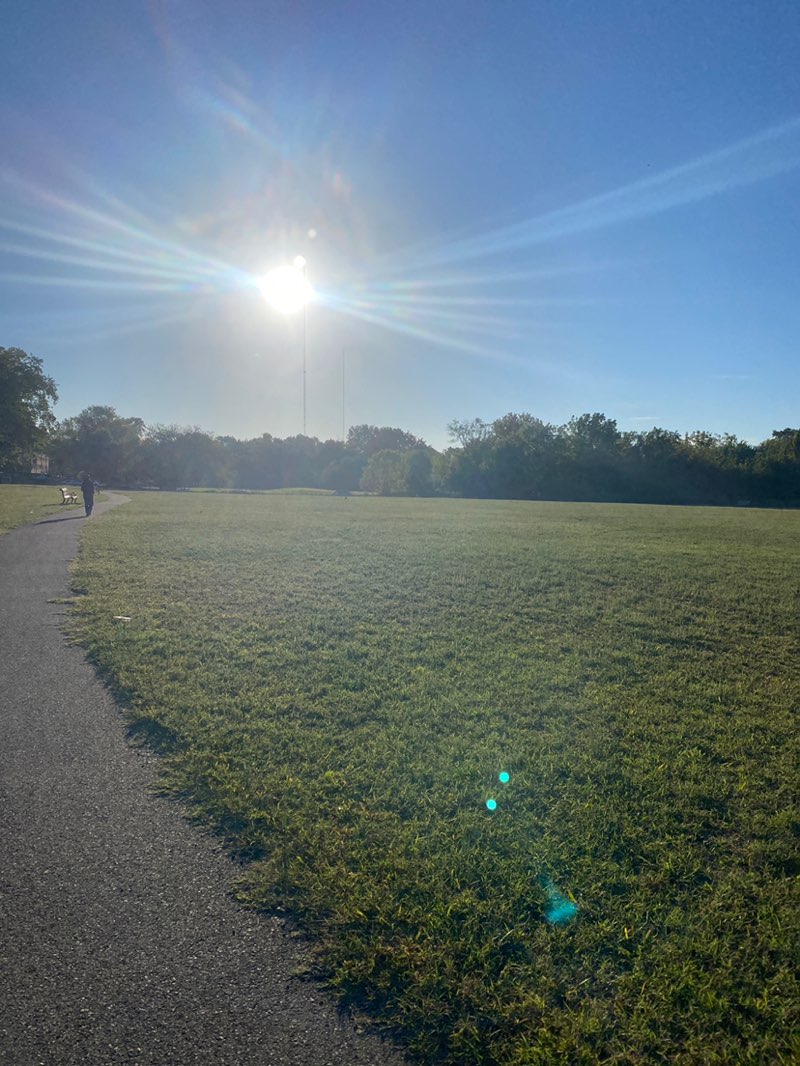 walking near me in Reverend Evers Park in autumn