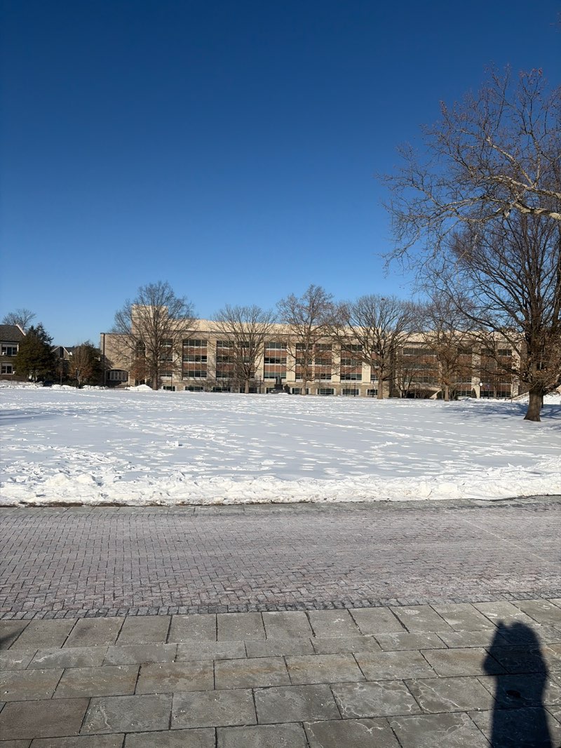 walking near me in Mendel Field in winter