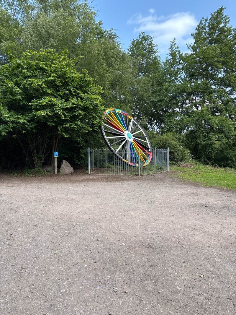 walking near me in Pooley County Park in summer