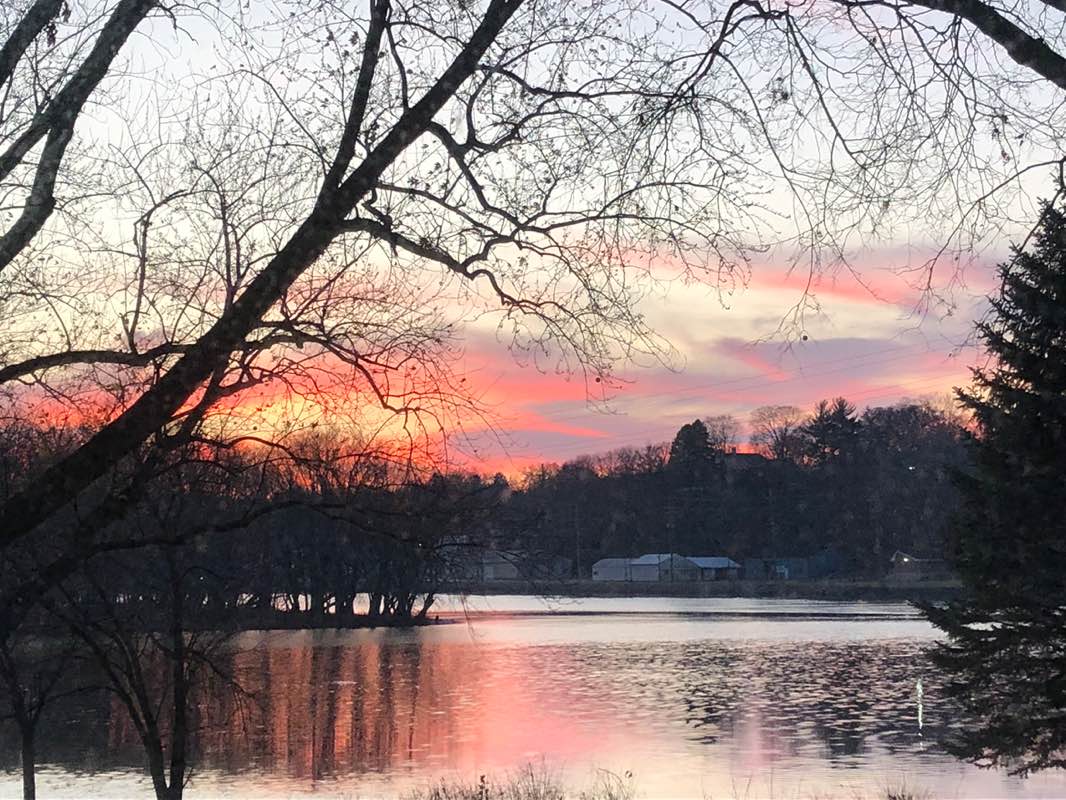 walking near me in Howell Park in winter