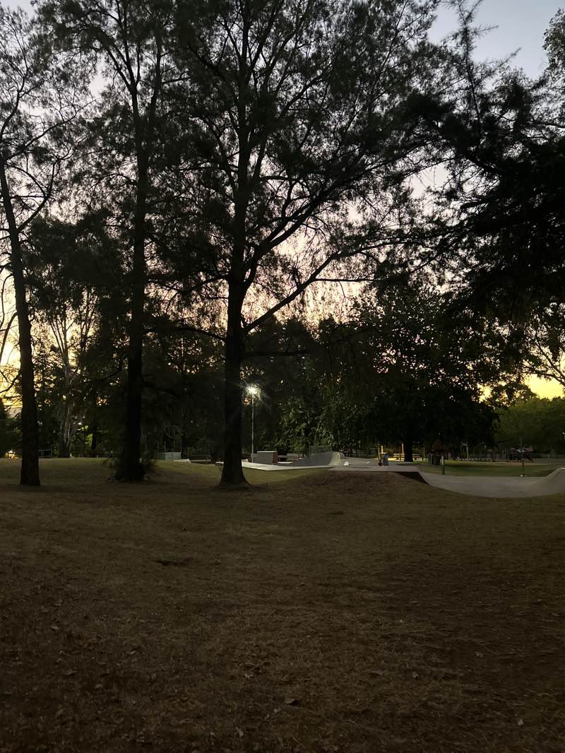walking near me in Cundy Park in summer