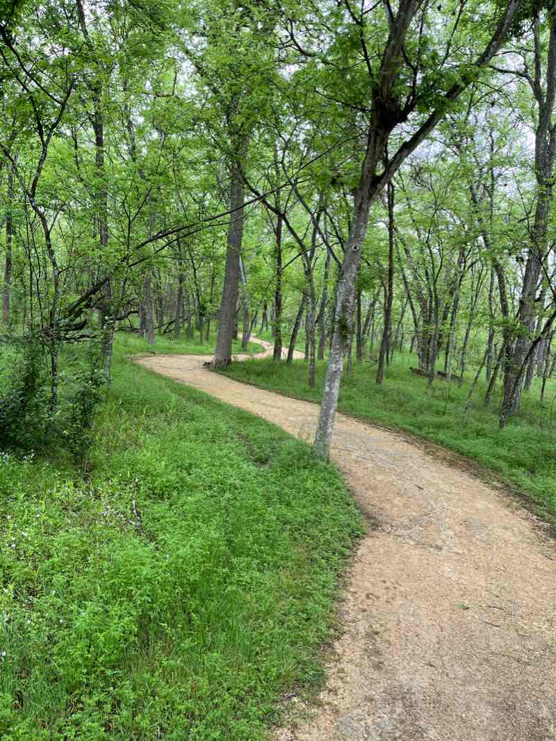 walking near me in Pearsall Park in winter