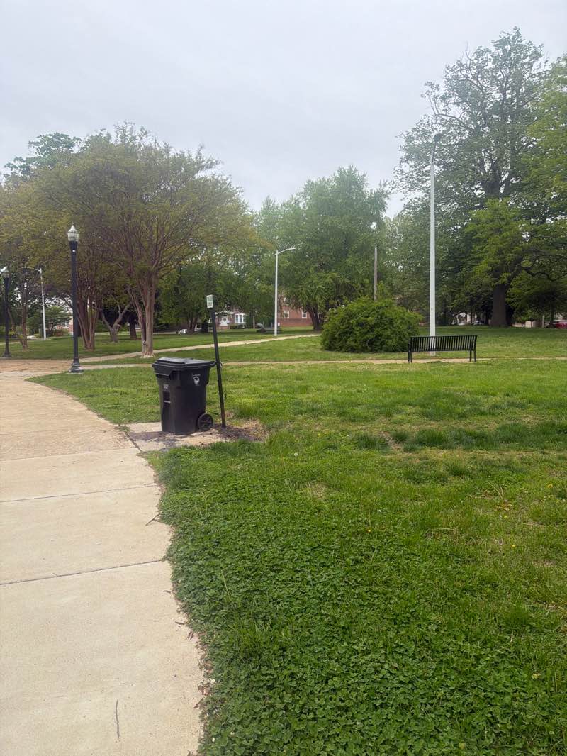 walking near me in Tilton Park in spring