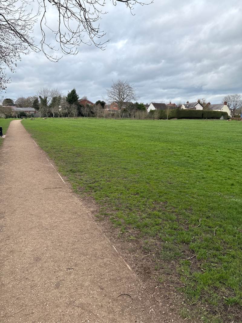 walking near me in Wheel Field in spring