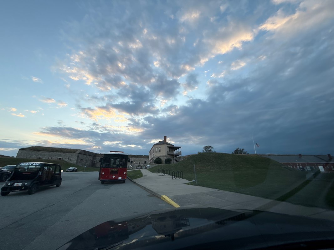 walking near me in Fort Adams State Park in autumn