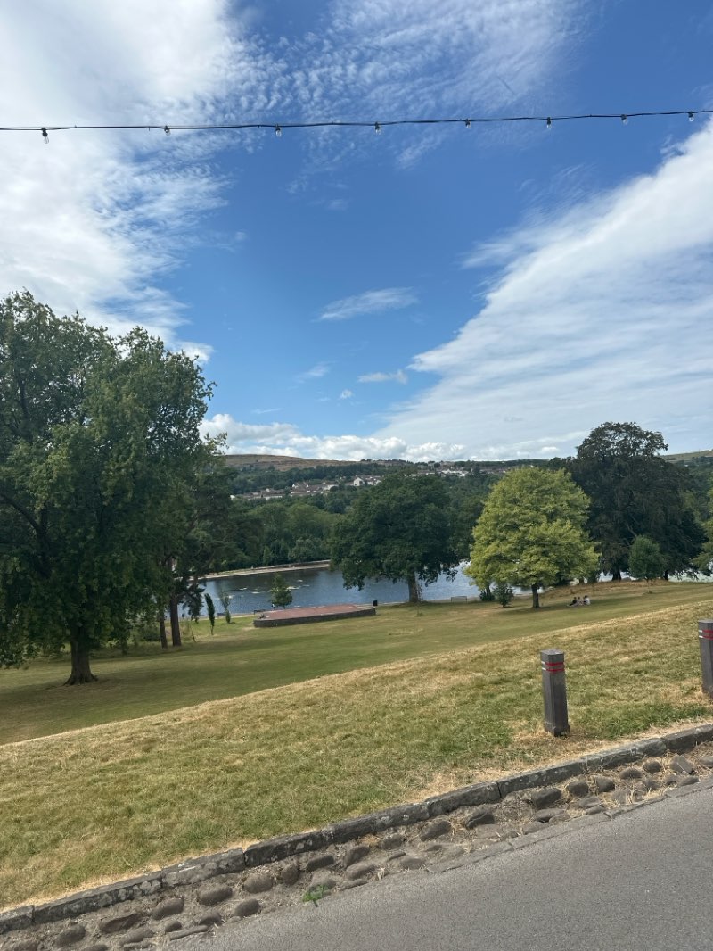 walking near me in Cyfarthfa Park in summer