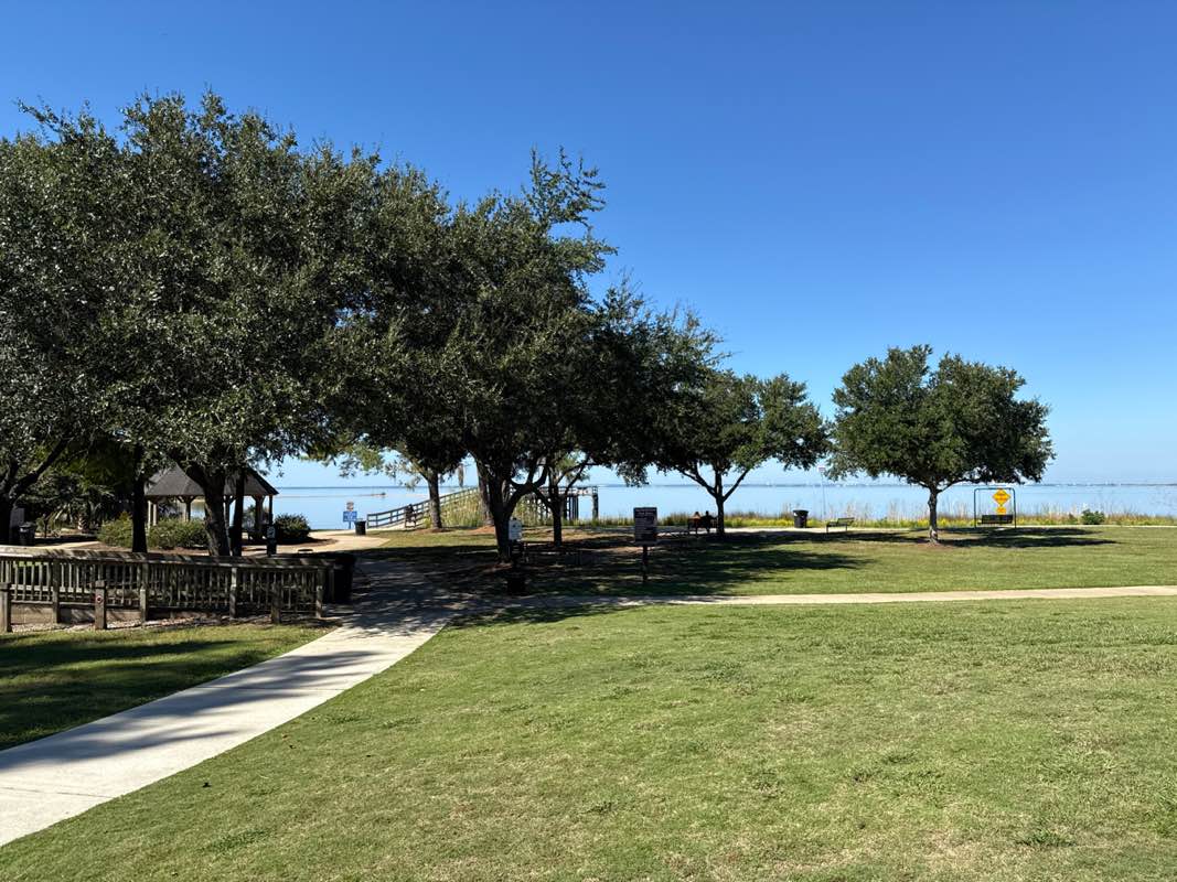 walking near me in Bayfront Park in autumn