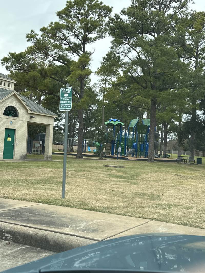 walking near me in Pin Oak Village Park in winter