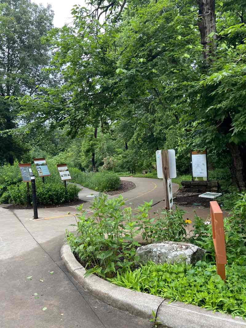 walking near me in Enfield Park in spring