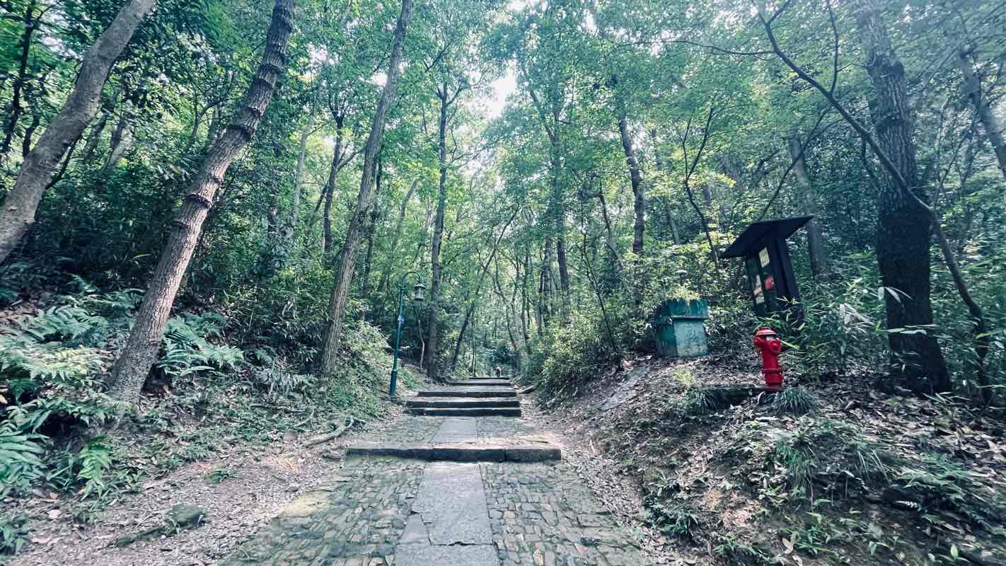 walking near me in 黄龙洞景区 in winter