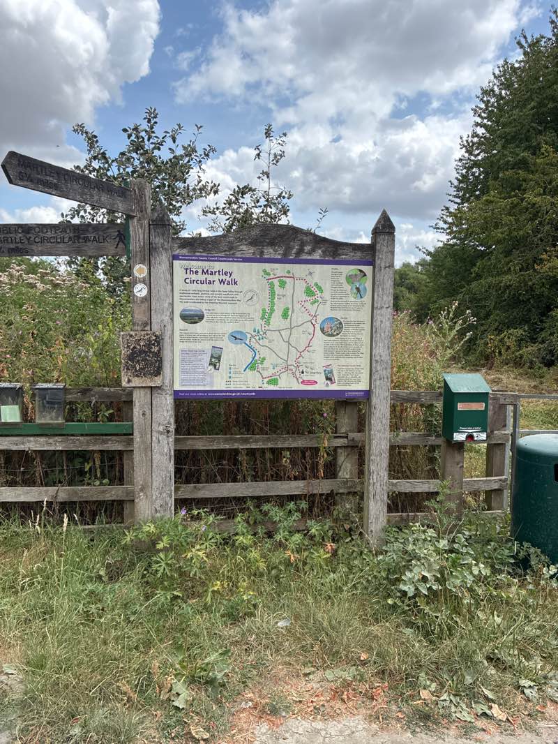 walking near me in Martley (Millennium Green) in summer