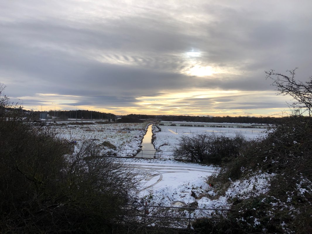 walking near me in Meols Park in winter