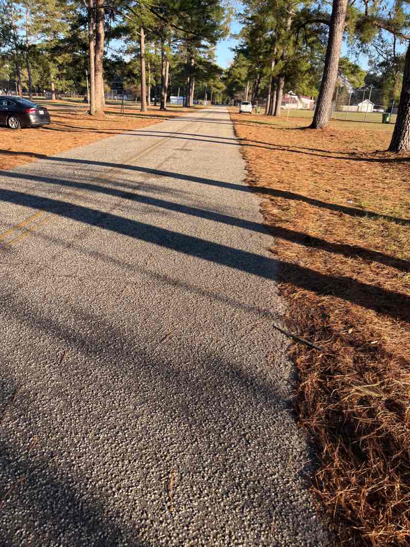 walking near me in Beacham Park in winter