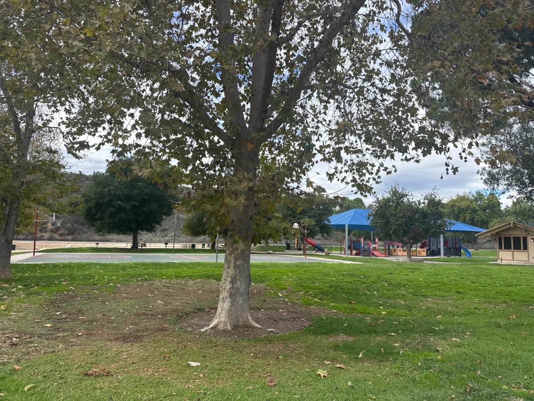 walking near me in Santa Clarita Park in autumn