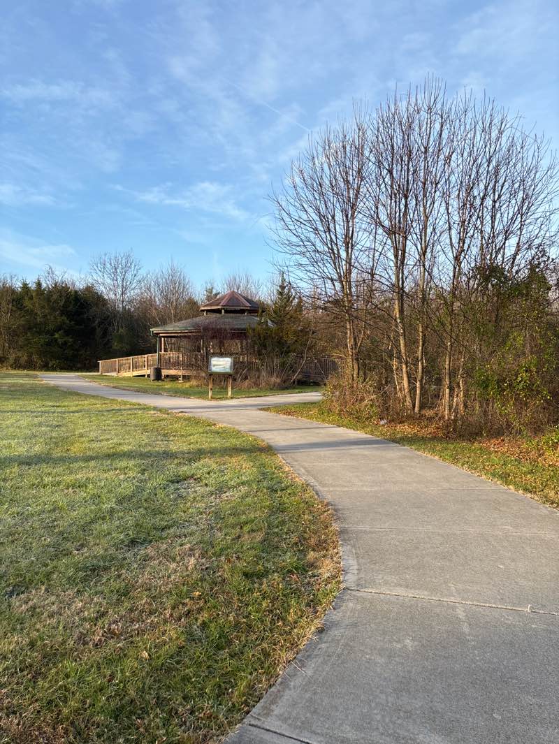 walking near me in Pistol Creek Wetlands Center in winter