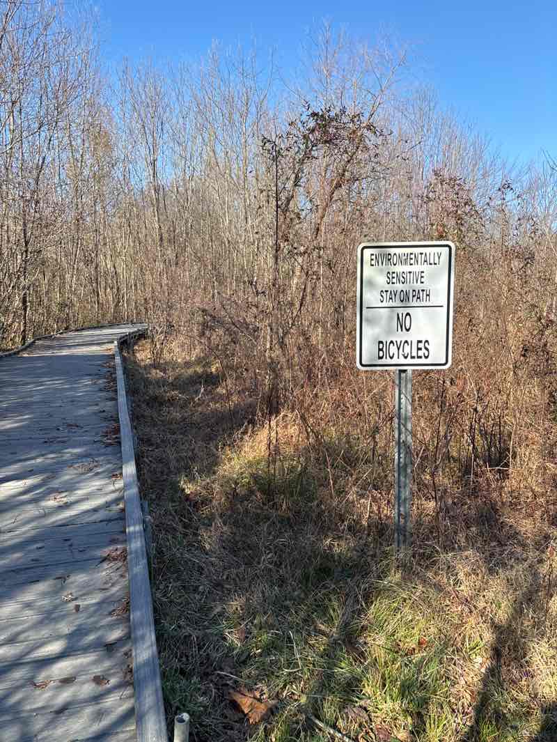 walking near me in Pistol Creek Wetlands Center in winter