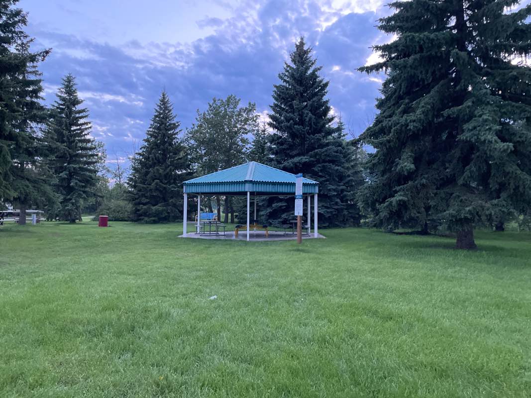 walking near me in Gerry Patsula Lions RV Park in summer