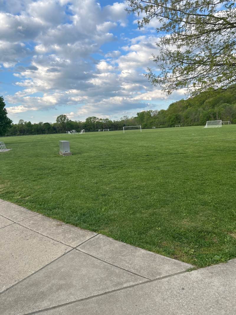 walking near me in Pope Lick Park in spring