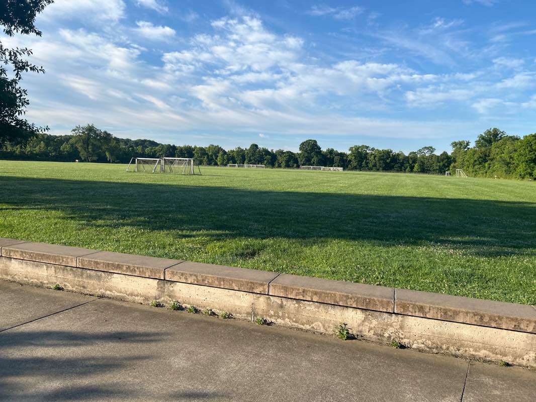 walking near me in Pope Lick Park in summer