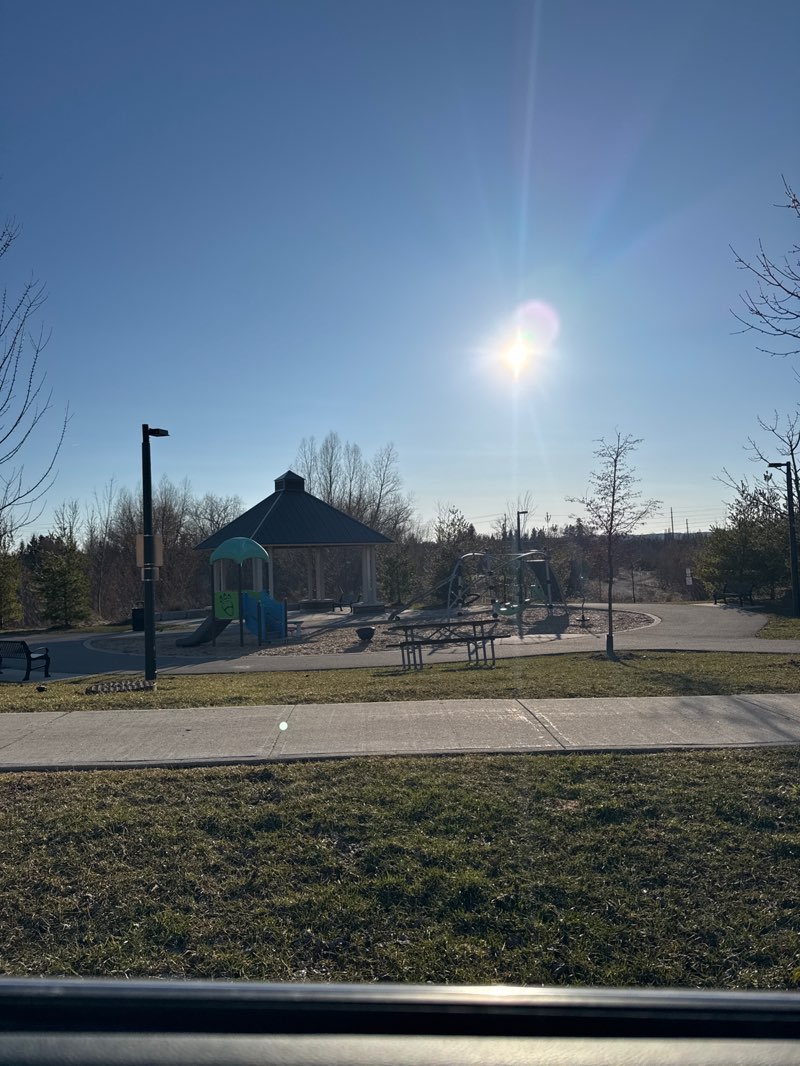 walking near me in Thorne Family Parkette in spring