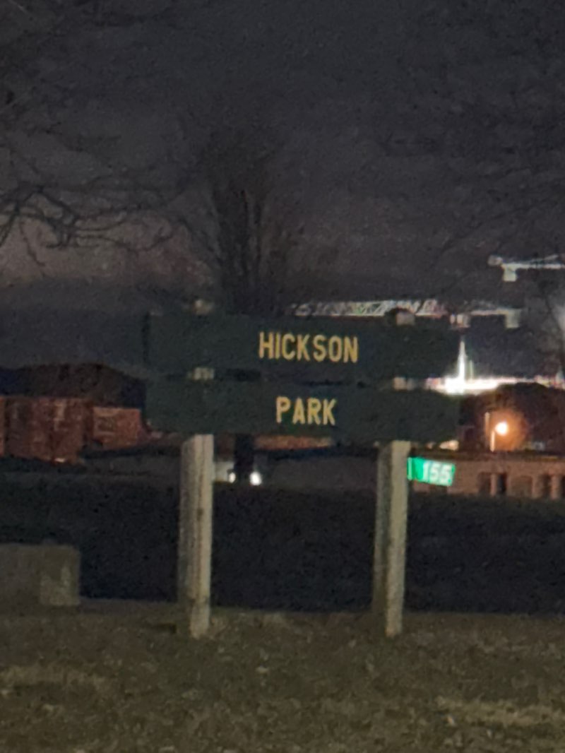walking near me in Hickson Park in spring