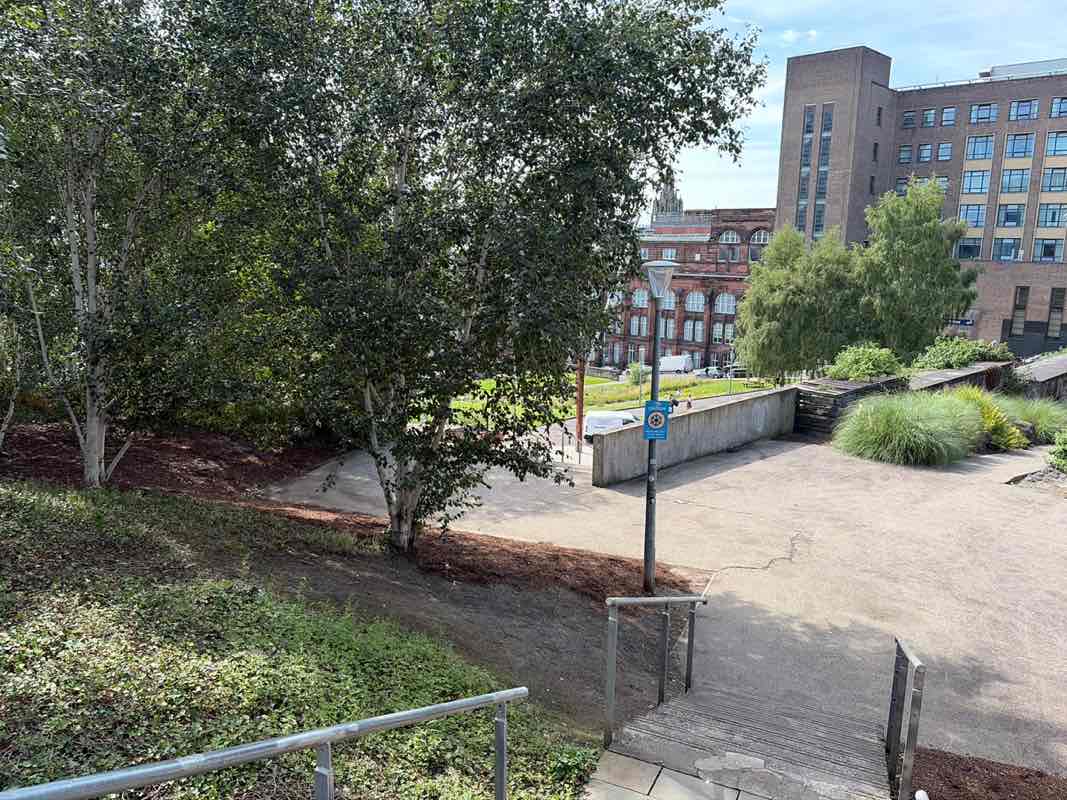walking near me in Rottenrow Gardens in summer
