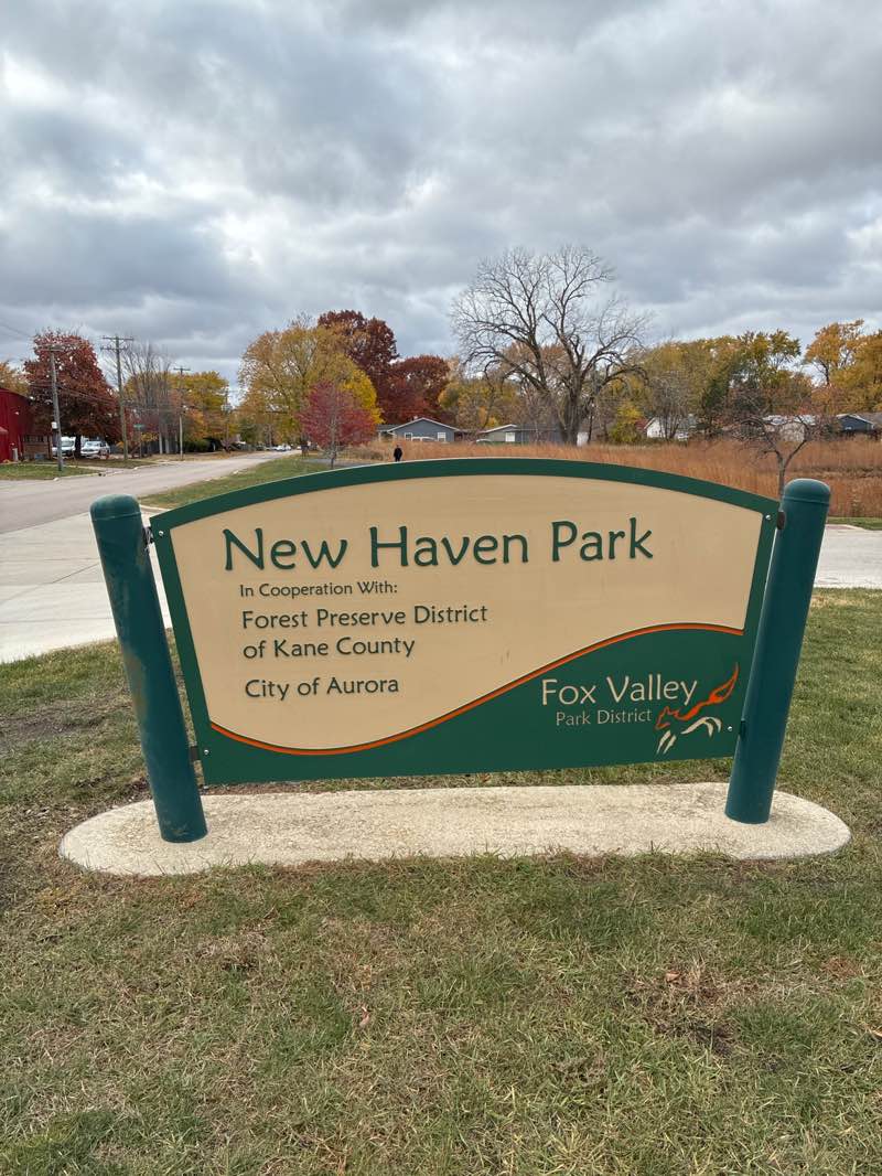 walking near me in New Haven Park in autumn