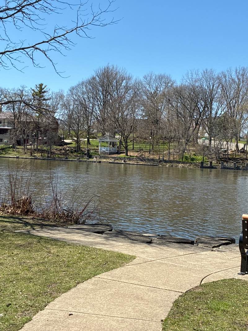 walking near me in Hudson Crossing Park in spring