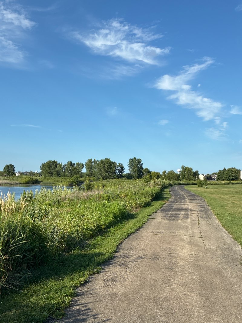 walking near me in Bluegrass Park in autumn