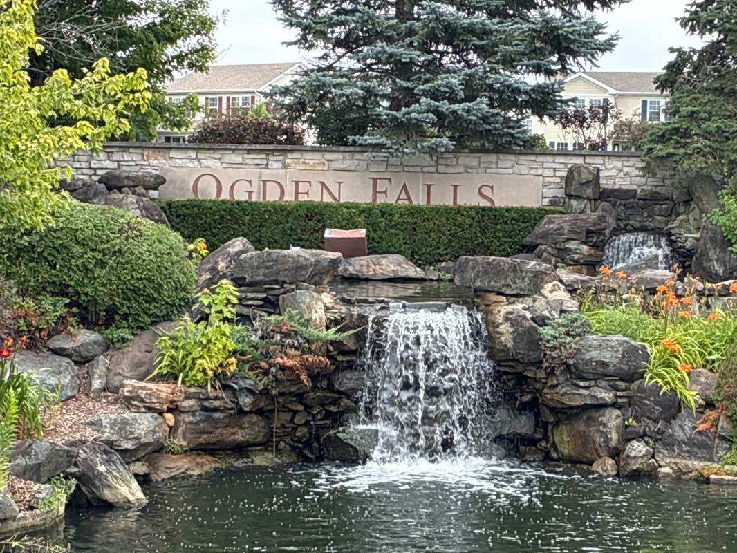 walking near me in Odgen Falls Park in autumn