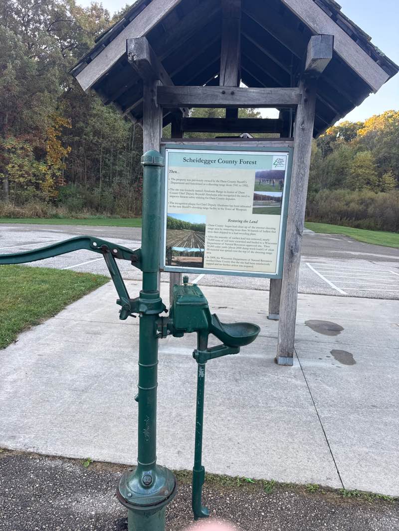 walking near me in Scheidegger Forest County Park in autumn