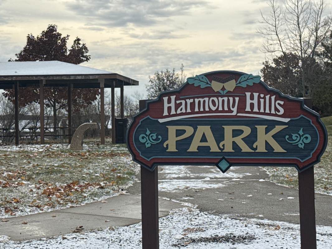 walking near me in Harmony Hills Park in autumn