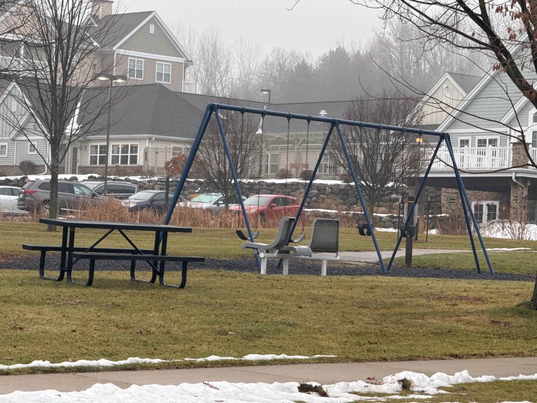 walking near me in Hillpoint Park in winter